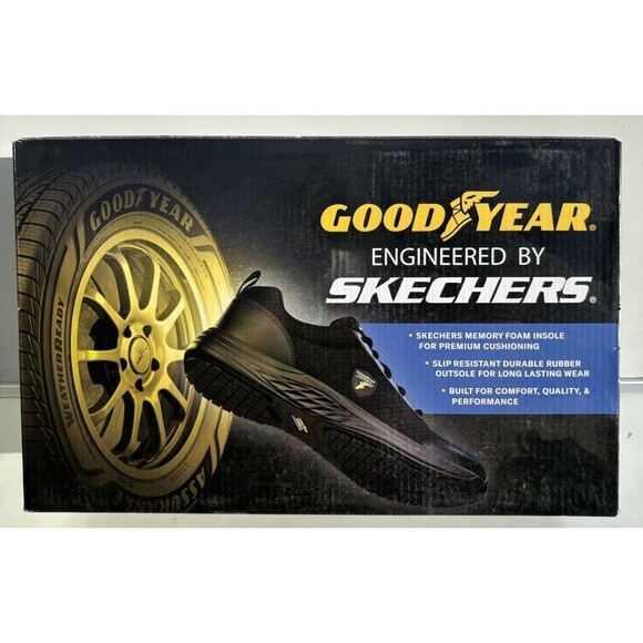 Goodyear Engineered by Skechers Women's Hayden Step In Slip Resistant Shoes, 10 - Picture 1 of 16